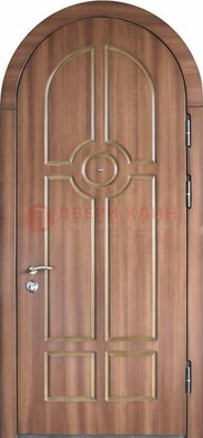 Арочная дверь с отделкой массивом ДА-35 в Сургуте