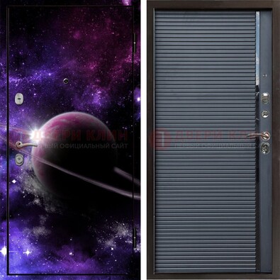 Металлическая дверь с фотопечатью Сатурна ДФ-20 в Сургуте