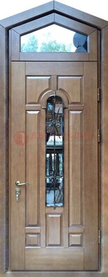 Железная дверь Винорит с фрамугой для частного дома ДФГ-34 в Сургуте