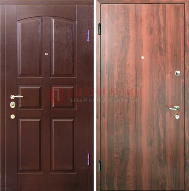 Офисная входная дверь с МДФ ламинат внутри ДМ-101 в Сургуте