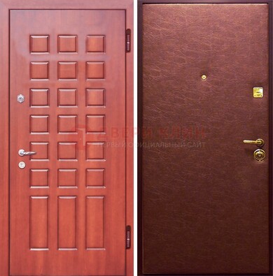 Входная дверь с МДФ и винилискожей ДМ-178 для офиса в Сургуте
