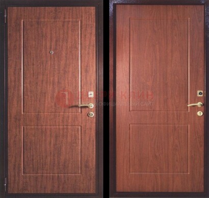 Фрезированная металлическая дверь с МДФ ДМ-182 в Краснознаменске