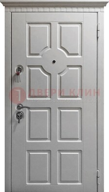Белая дверь с МДФ ДМ-524 в Сургуте