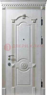 Белая дверь с МДФ ДМ-525 в Сургуте