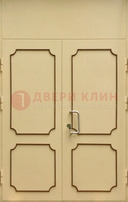Светлая двухстворчатая дверь для загородного дома с МДФ ДМ-534 в Сургуте