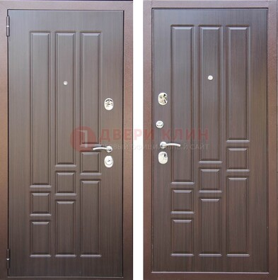 Теплая металлическая дверь с МДФ с двух сторон ДМ-80 в Сургуте