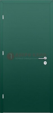 Зеленая стальная дверь с нитроэмалью ДН-6 в Курске