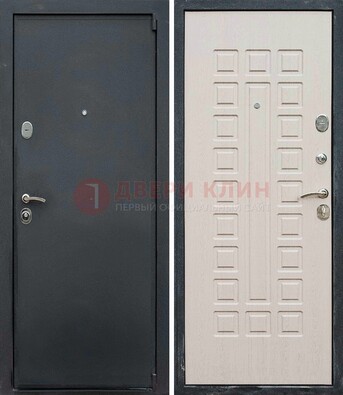 Черная металлическая дверь с порошковым покрытием ДП-101 в Сургуте