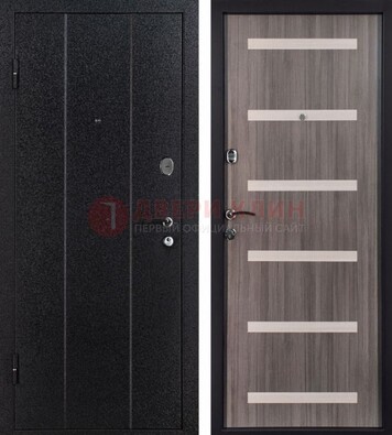 Черная стальная дверь с порошковым окрасом ДП-199 в Архангельске