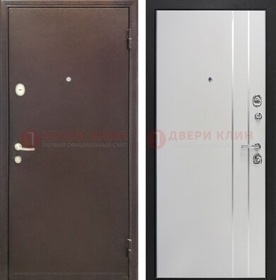 Входная дверь с порошковым покрытием с МДФ с молдингами ДП-232 в Сургуте
