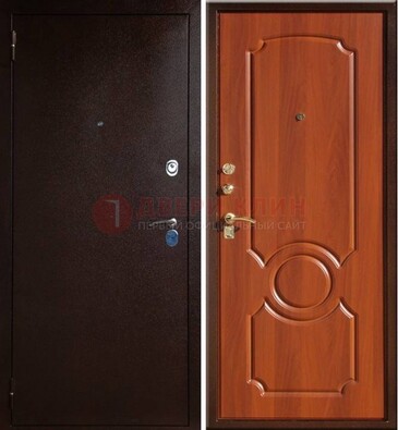 Темная железная дверь с порошковым напылением ДП-46 в Сургуте