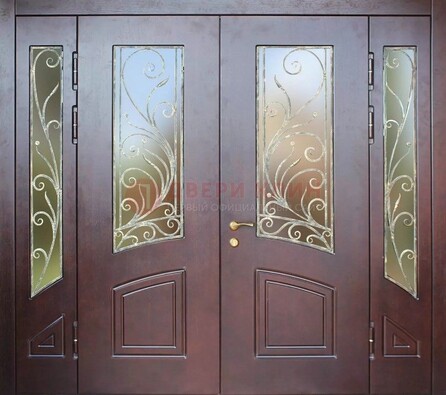 Парадная дверь ДПР-58 с остеклением в Сургуте