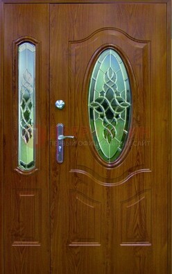 Парадная дверь со стеклянными вставками ДПР-73 для дома в Пензе