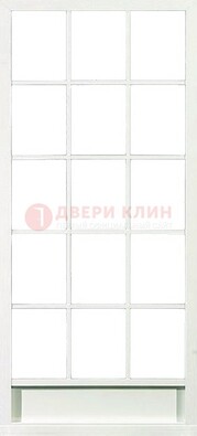 Железная решетчатая дверь в белом цвете ДР-10 в Сургуте