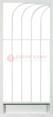 Белая металлическая решетчатая дверь ДР-17 в Сургуте