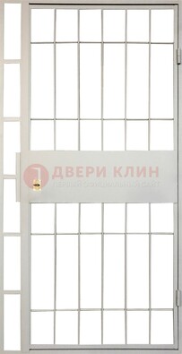 Железная решетчатая дверь в белом цвете ДР-19 в Сургуте