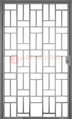Металлическая решетчатая дверь в сером цвете ДР-23 в Сургуте