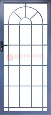 Синяя металлическая решетчатая дверь ДР-28 в Сургуте