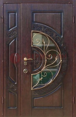 Полуторная железная дверь Винорит в классическом стиле ДСК-272 в Сургуте