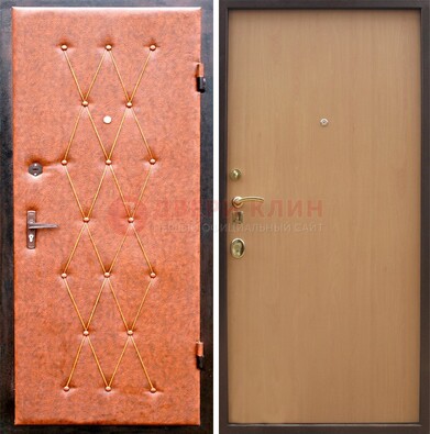 Светлая входная дверь с винилискожей ДВ-22 в Сургуте