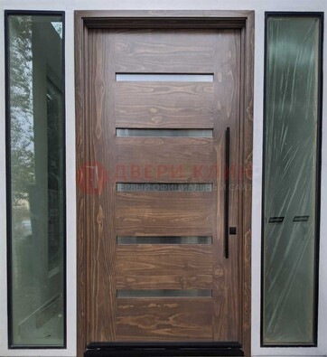 Железная дверь с виноритом и фрамугами ДВТ-189 в Сургуте