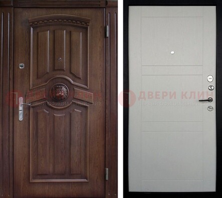 Темная входная дверь с виноритом ДВТ-216 в Сургуте