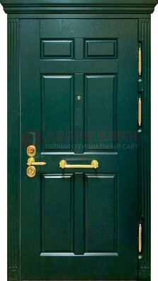 Классическая зеленая дверь с виноритом на улицу ДВТ-248 в Сургуте
