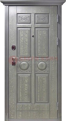 Серая железная дверь с виноритом ДВТ-254 в Сургуте