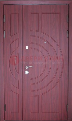 Красная железная дверь с виноритом ДВТ-3 в Сургуте